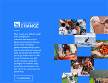 Tablet Screenshot of createforchange.org